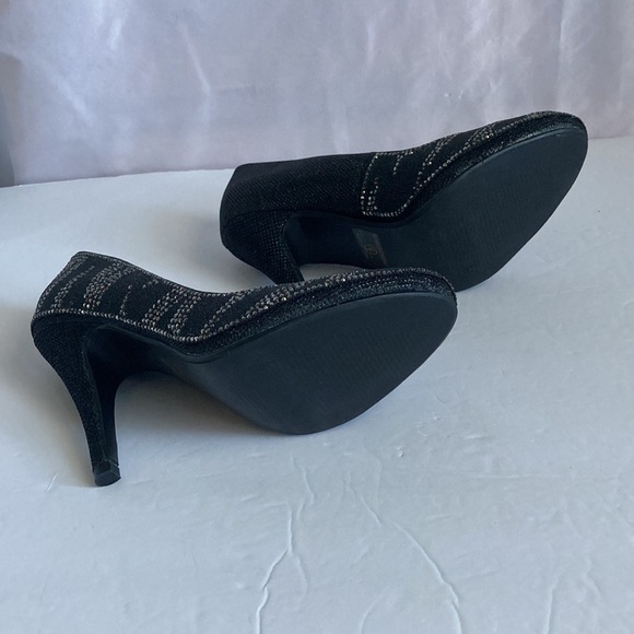 Bonnibel Sparkly Black Heels Size 6 - Picture 10 of 14